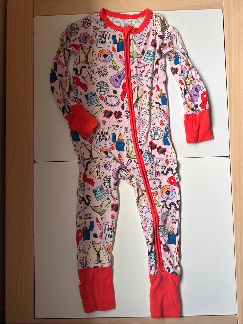 Lolly & Laddie L&L’s Version Taylor Swift Swiftie Sleeper Romper Zippy 12-18m